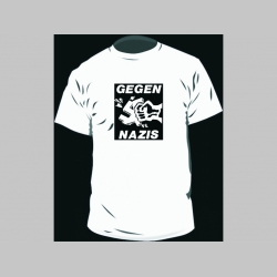Gegen Nazis, biele pánske tričko 100%bavlna  